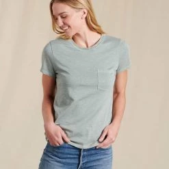 Toad&Co Women's Primo Short Sleeve Crew Embroidered