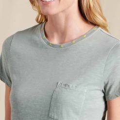 Toad&Co Women's Primo Short Sleeve Crew Embroidered