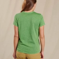 Toad&Co Clothing Women's Primo Short Sleeve Crew Embroidered