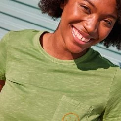 Toad&Co Clothing Women's Primo Short Sleeve Crew Embroidered