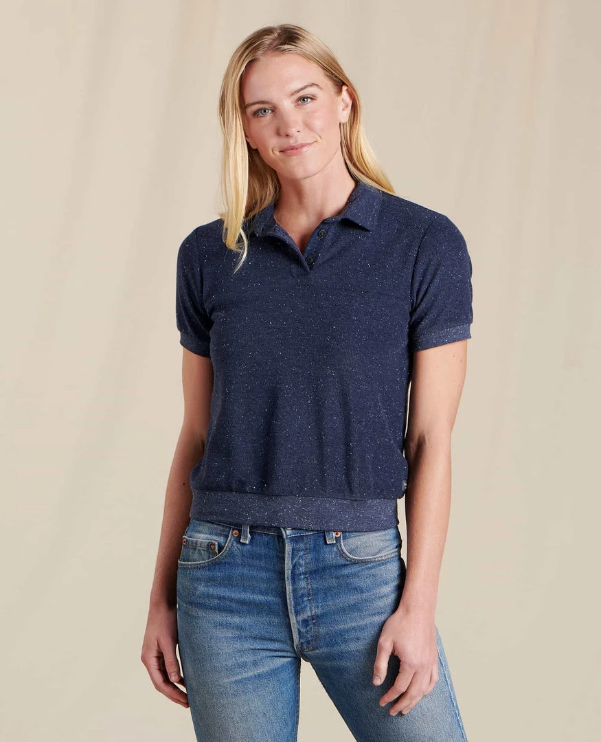 Toad&Co Women's Eventide Terry Short Sleeve Polo Clothing