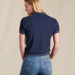 Toad&Co Women's Eventide Terry Short Sleeve Polo Clothing