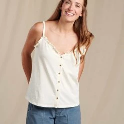 Toad&Co Primo Button Front Tank Clothing