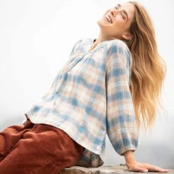 Toad&Co Re-Form 3/4 Sleeve Peasant Top Sale