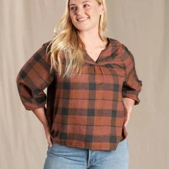 Toad&Co Sale Re-Form 3/4 Sleeve Peasant Top