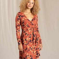 Toad&Co Sale Cue Wrap Long Sleeve Dress