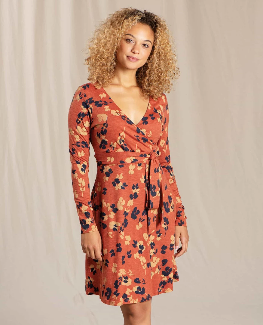 Toad&Co Sale Cue Wrap Long Sleeve Dress