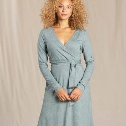 Toad&Co Cue Wrap Long Sleeve Dress Sale