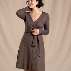 Toad&Co Cue Wrap Long Sleeve Dress Sale