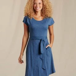 Toad&Co Cue Wrap Short Sleeve Dress Clothing