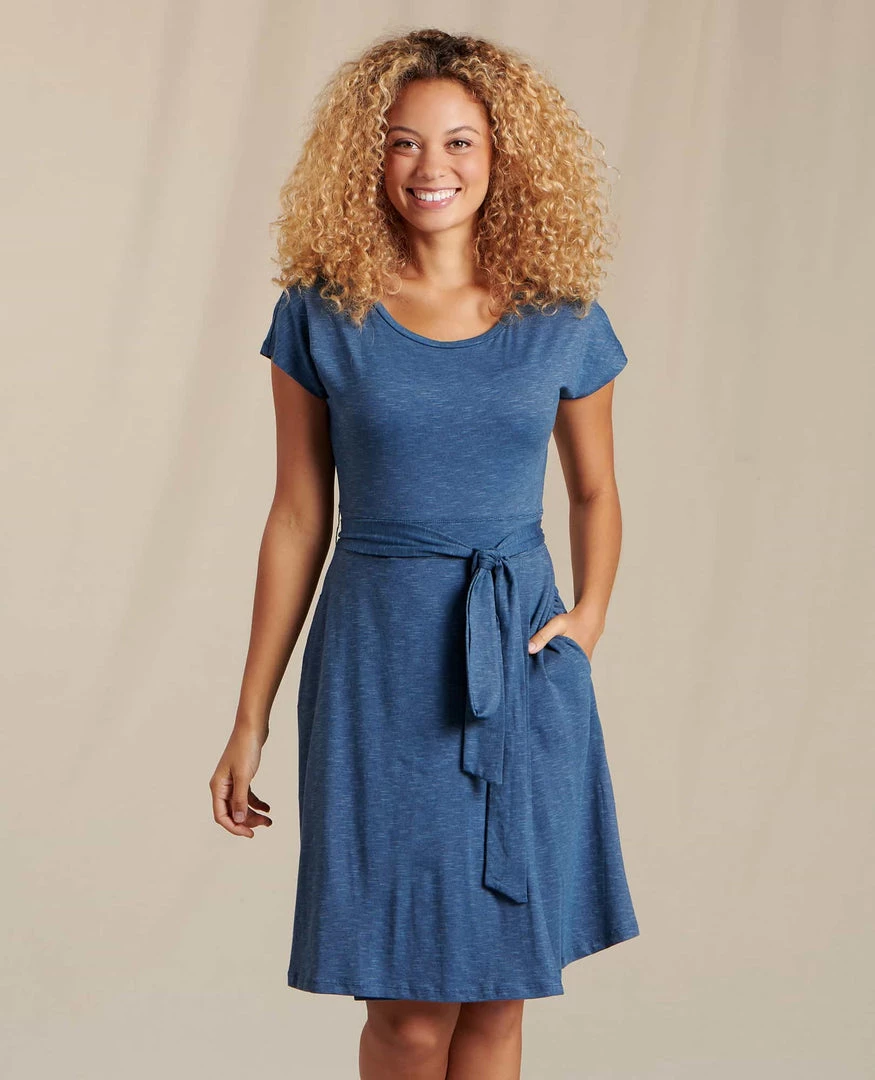 Toad&Co Cue Wrap Short Sleeve Dress Clothing