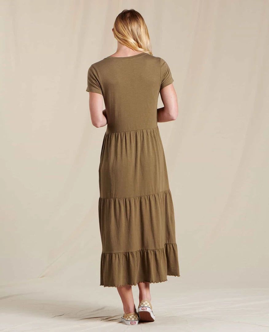 Toad&Co Clothing Women's Primo Tiered Midi Dress