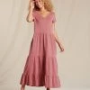 Toad&Co Women's Primo Tiered Midi Dress Clothing