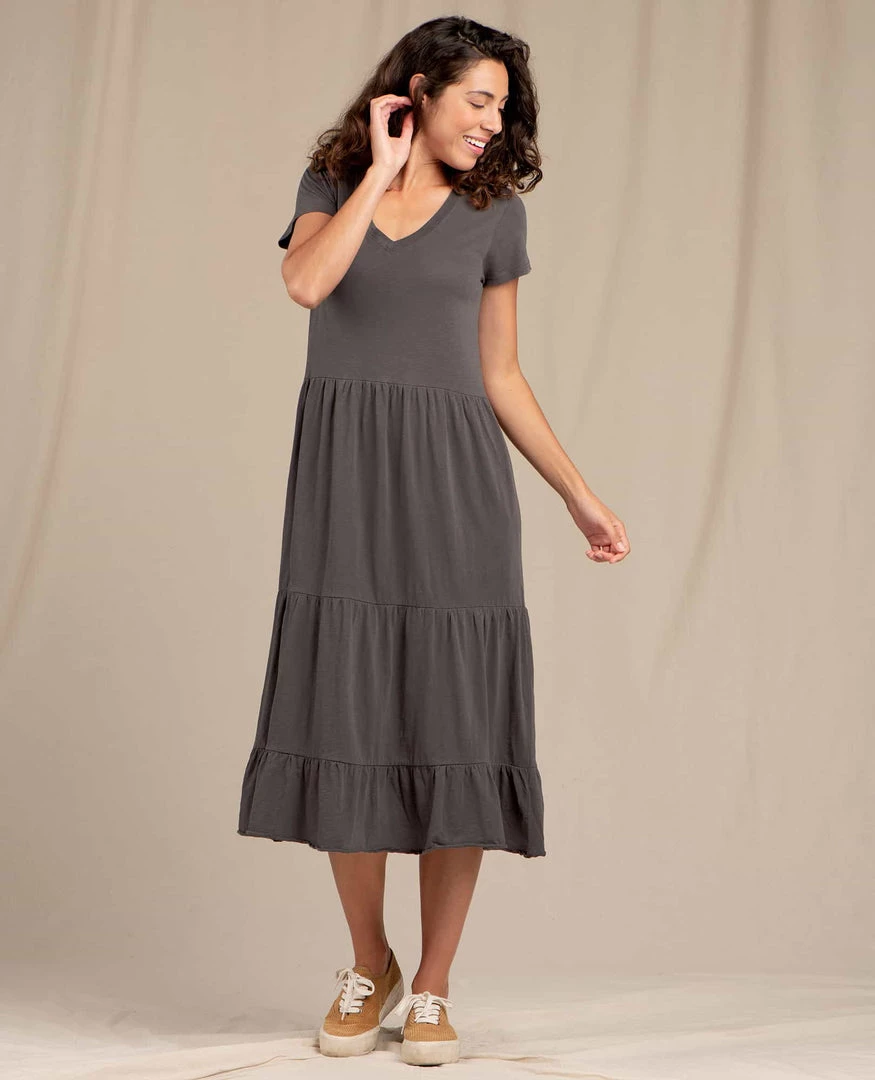 Toad&Co Clothing Women's Primo Tiered Midi Dress