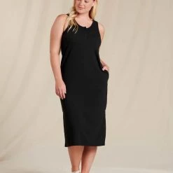 Toad&Co Piru Henley Midi Tank Dress Clothing