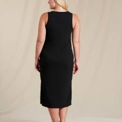 Toad&Co Piru Henley Midi Tank Dress Clothing