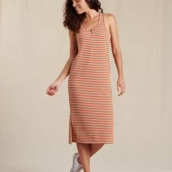 Toad&Co Clothing Piru Henley Midi Tank Dress